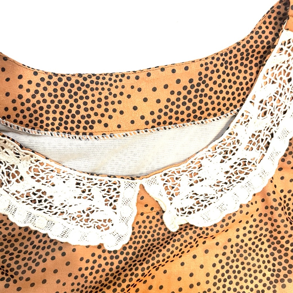 Leopard Print With Embroidered Collar. Size Small. - image 2